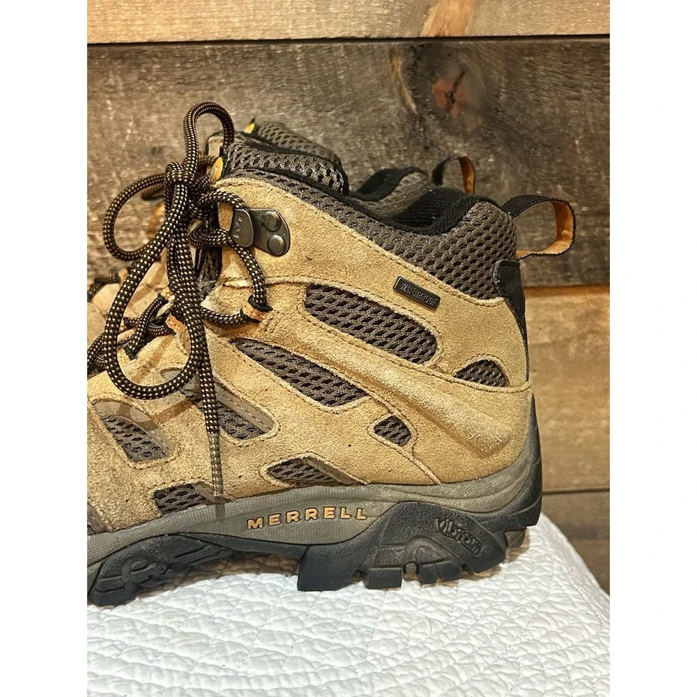 Merrell Moab 3 Hiking‎ Boots Men's 10.5 Earth Mid Waterproof Camping J88623